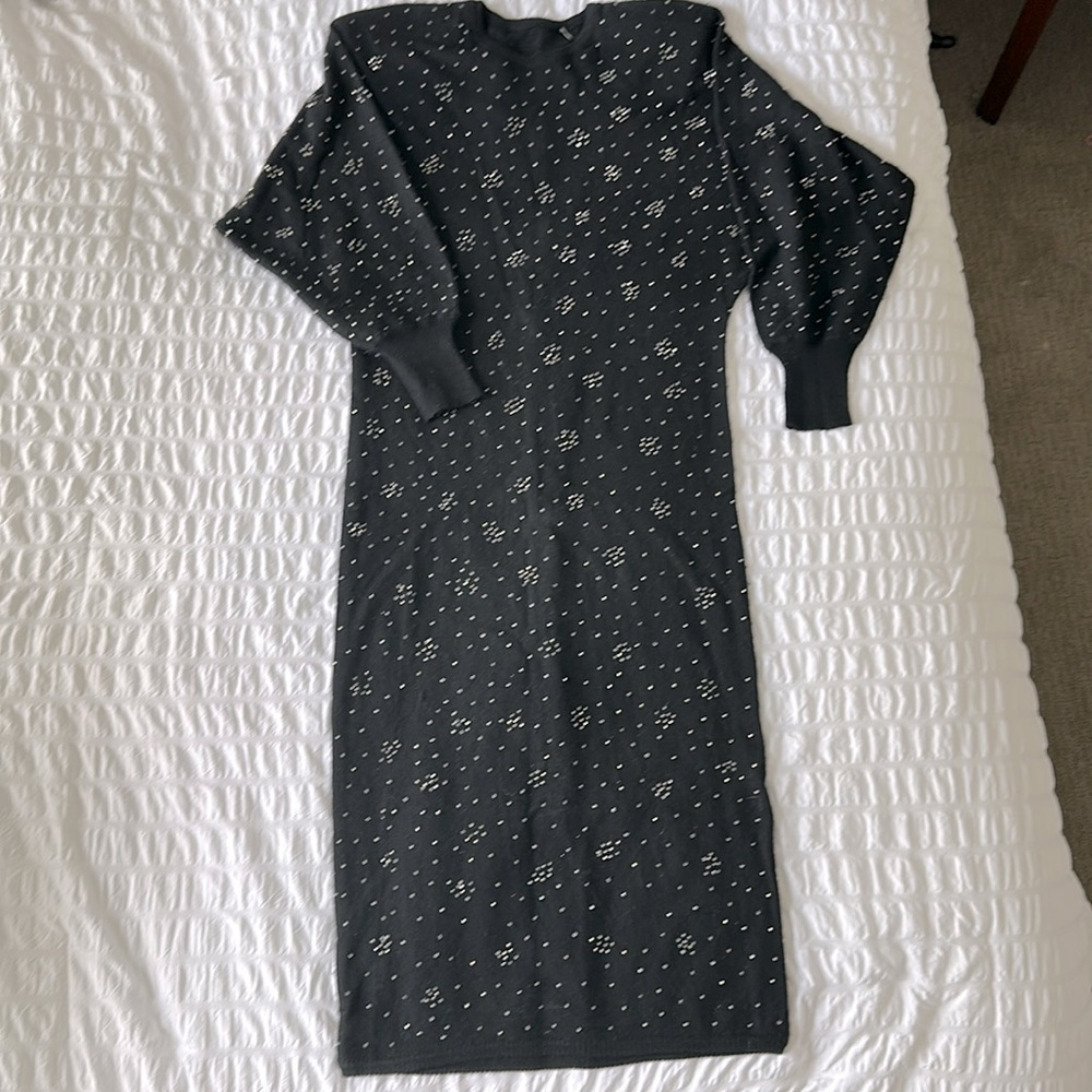 Women’s boutique beaded sweater dress.